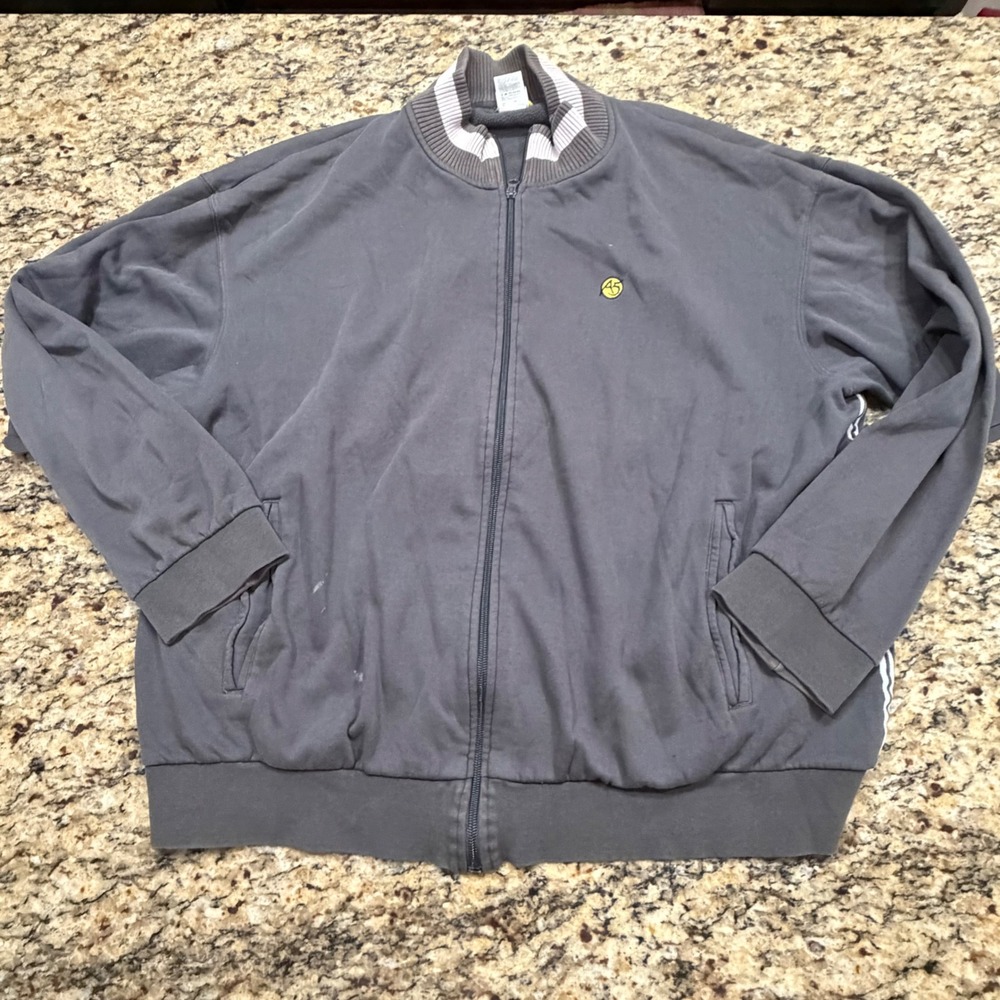 The North Face A5 Series Mens XL Gray Full Zip Track Jacket Bomber